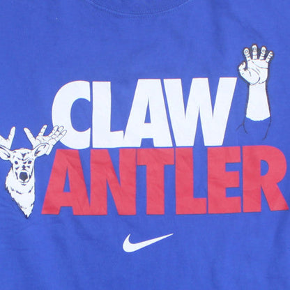 Nike Men's Blue 'Claw Antler' Graphic T-Shirt XL Regular Fit