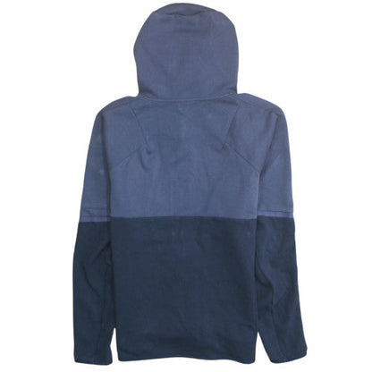 Adidas Men's Blue Full Zip Hoodie Size L Hooded Fleece Sweatshirt