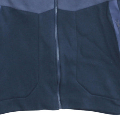 Adidas Men's Blue Full Zip Hoodie Size L Hooded Fleece Sweatshirt