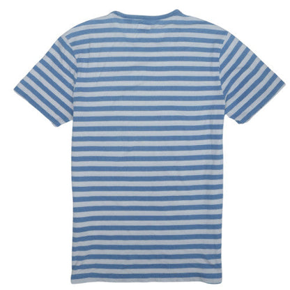 Levi's Men's Blue Striped Crew Neck Cotton T-Shirt Size M