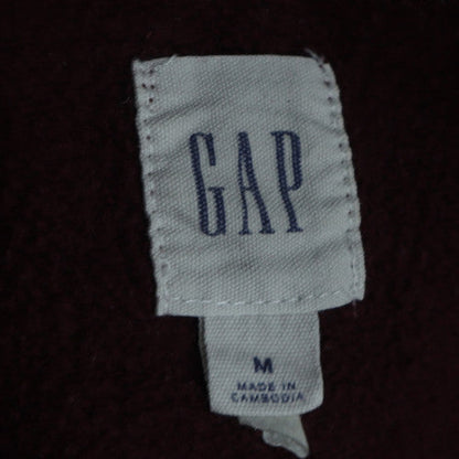 GAP Women's Burgundy Pullover Hoodie M Logo Cotton Blend Casual