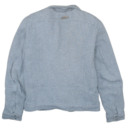 Diesel Men's Grey L Bomber Jacket Cotton Blend Full Zip