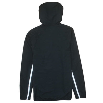 Lacoste Men's Black Windbreaker Jacket M Hooded Sport Zip Up