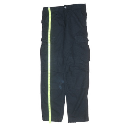 Carhartt Mens Black Cargo Trousers 30x32 Cotton Workwear