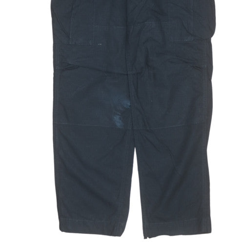Carhartt Mens Black Cargo Trousers 30x32 Cotton Workwear