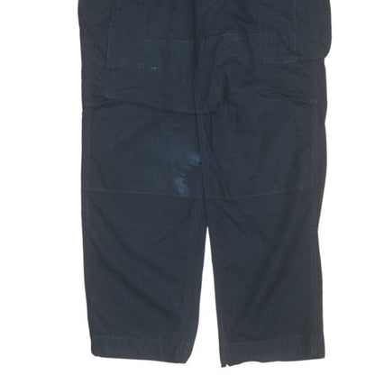 Carhartt Mens Black Cargo Trousers 30x32 Cotton Workwear