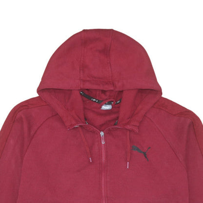 Puma Men's Red Full Zip Hoodie 2XL Regular Fit Sportswear