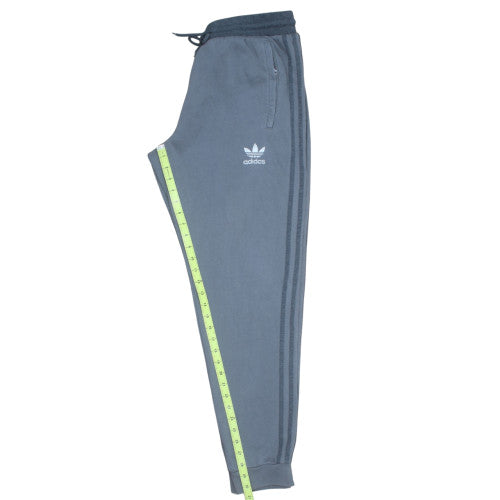 Adidas Men’s Grey Jogger Trousers L Regular Fit Fleece Pants