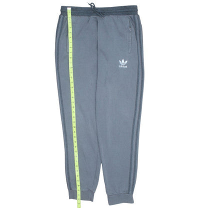 Adidas Men’s Grey Jogger Trousers L Regular Fit Fleece Pants