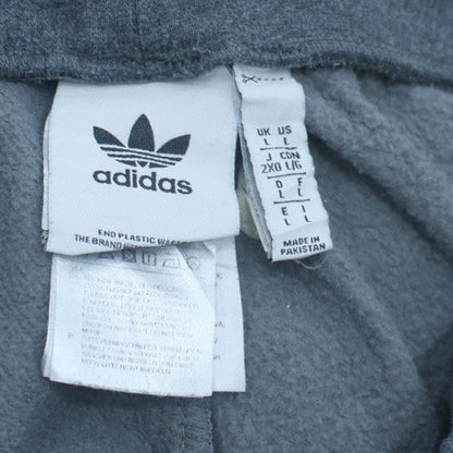 Adidas Men’s Grey Jogger Trousers L Regular Fit Fleece Pants