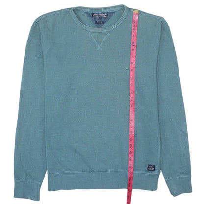 Tommy Hilfiger Men's Blue XL Crew Neck Pullover Sweatshirt