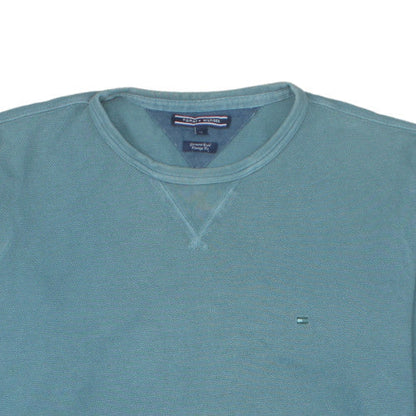 Tommy Hilfiger Men's Blue XL Crew Neck Pullover Sweatshirt