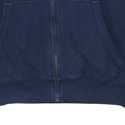 Tommy Hilfiger Men’s Blue Full Zip Hoodie L Logo Fleece Sweatshirt