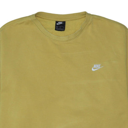 Nike Men’s Yellow 3XL Crew Neck Pullover Sweatshirt