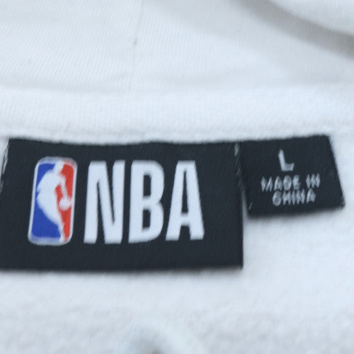 Primark NBA Chicago Bulls White Men's L Pullover Hoodie
