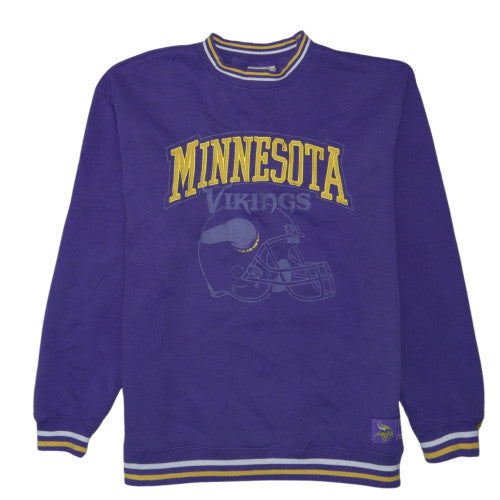 NFL Team Apparel Men's Purple Minnesota Vikings Sweatshirt S Regular Fit