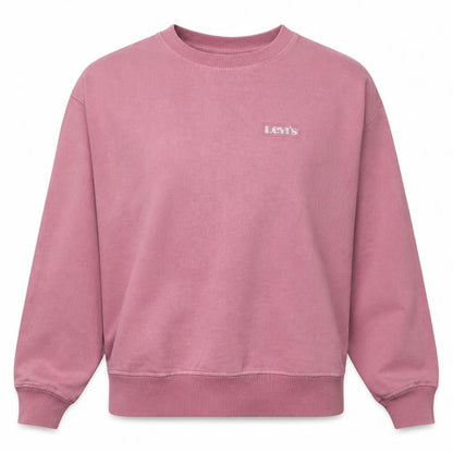 Levi's Womens Pink Crew Neck Pullover Sweatshirt Size L