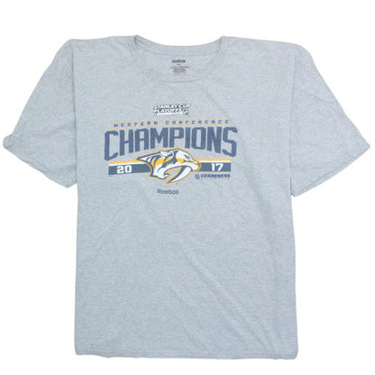 Reebok Men’s Grey 2XL Sports Champions Graphic T-Shirt
