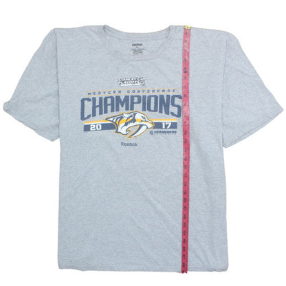 Reebok Men’s Grey 2XL Sports Champions Graphic T-Shirt