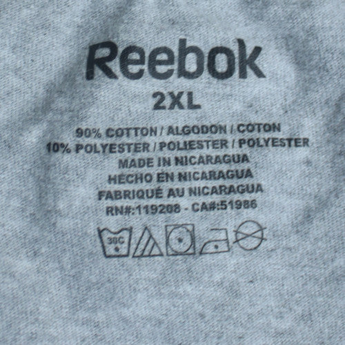Reebok Men’s Grey 2XL Sports Champions Graphic T-Shirt