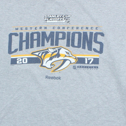 Reebok Men’s Grey 2XL Sports Champions Graphic T-Shirt