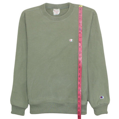 Champion Men's Green Reverse Weave Crew Sweatshirt Large