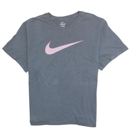 Nike Women Grey 2XL Basic Sports T-Shirt