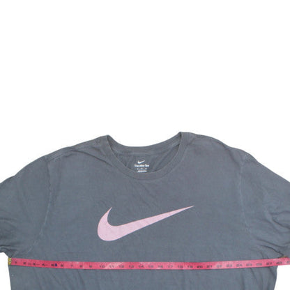 Nike Women Grey 2XL Basic Sports T-Shirt