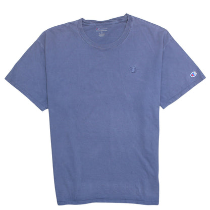 Champion Men's Blue XL Crew Neck Cotton T-Shirt