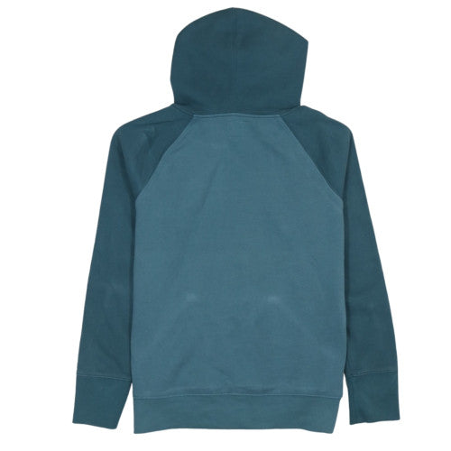 Champion Womens Teal Pullover Hoodie M Cotton Blend Logo Sweatshirt