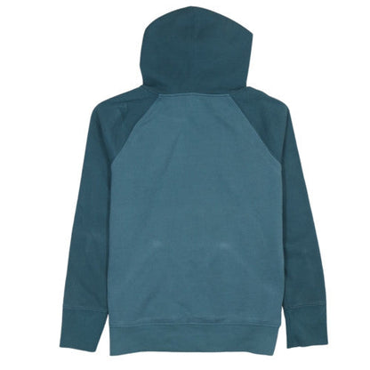 Champion Womens Teal Pullover Hoodie M Cotton Blend Logo Sweatshirt