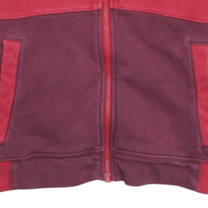 Nike Boys Red Full Zip Hoodie L 147-158cm Cotton Blend Casual