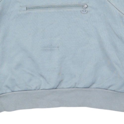 Adidas Men's Black Grey Pullover Sweatshirt Size M Crew Neck Logo