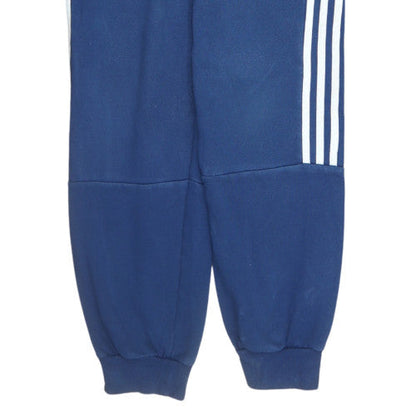 Adidas Boys Blue Jogger Trousers 13-14 Years Fleece Elastic Waist