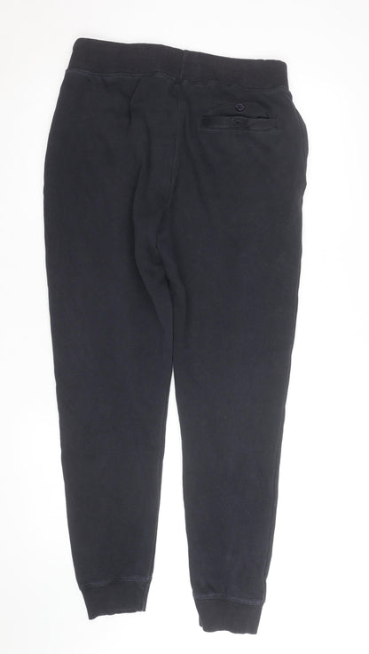 French Connection Men's Black Jogger Trousers Size L Comfortable Fit