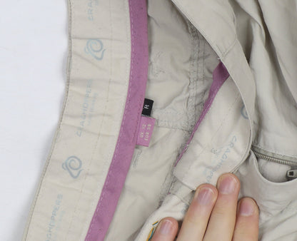 Craghoppers Women Beige Cargo Convertible Trousers UK 12
