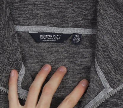 Regatta Womens Grey Full Zip Active Fleece Jacket Size 12