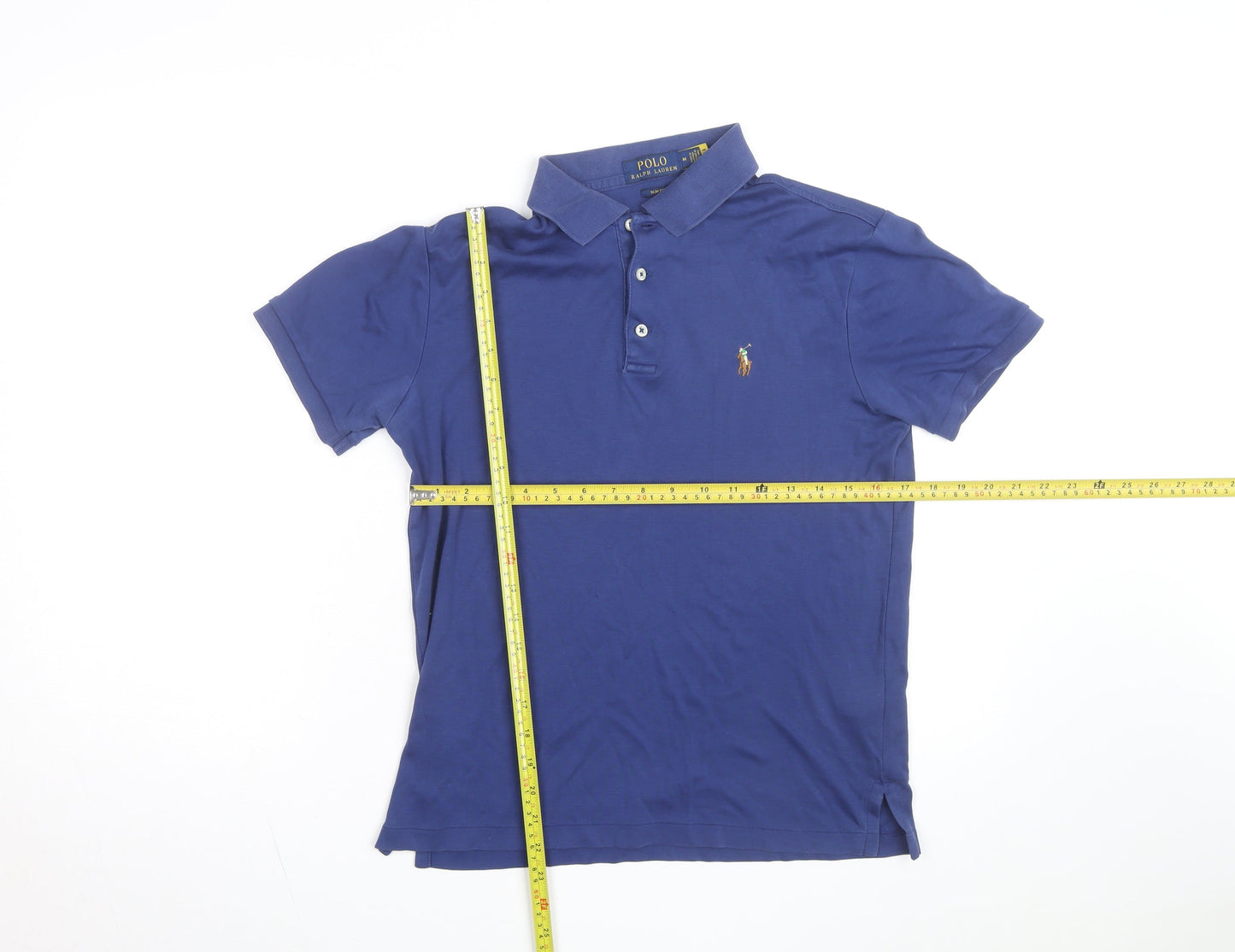 Ralph Lauren Men's Blue Slim Fit Polo Shirt M
