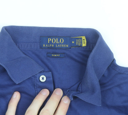 Ralph Lauren Men's Blue Slim Fit Polo Shirt M