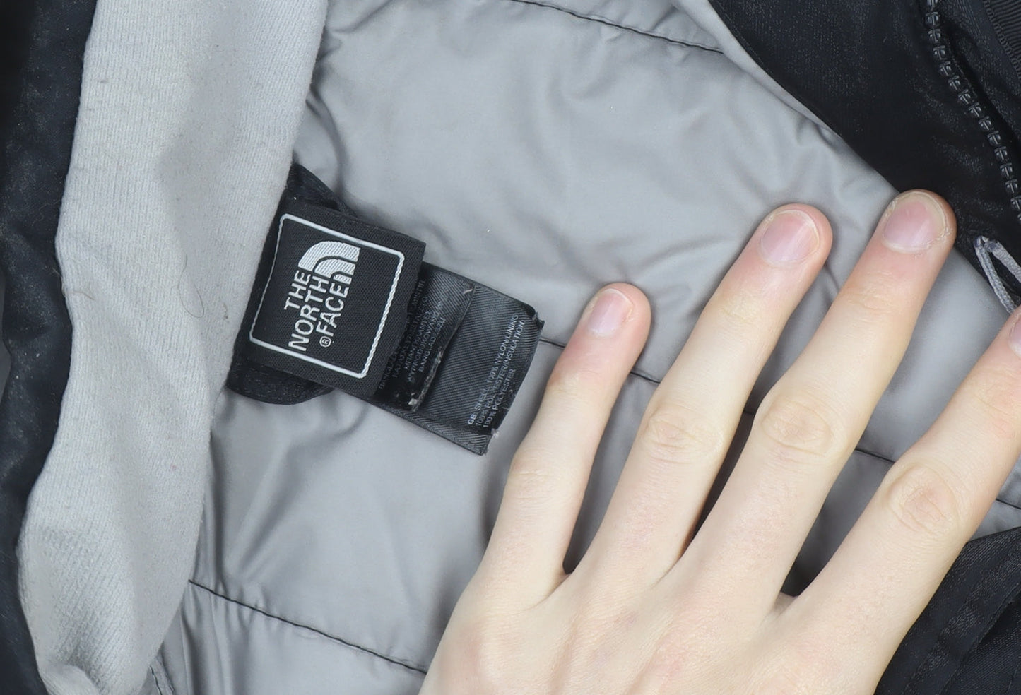 The North Face Women's Black Long Hooded Puffer Coat Size 14