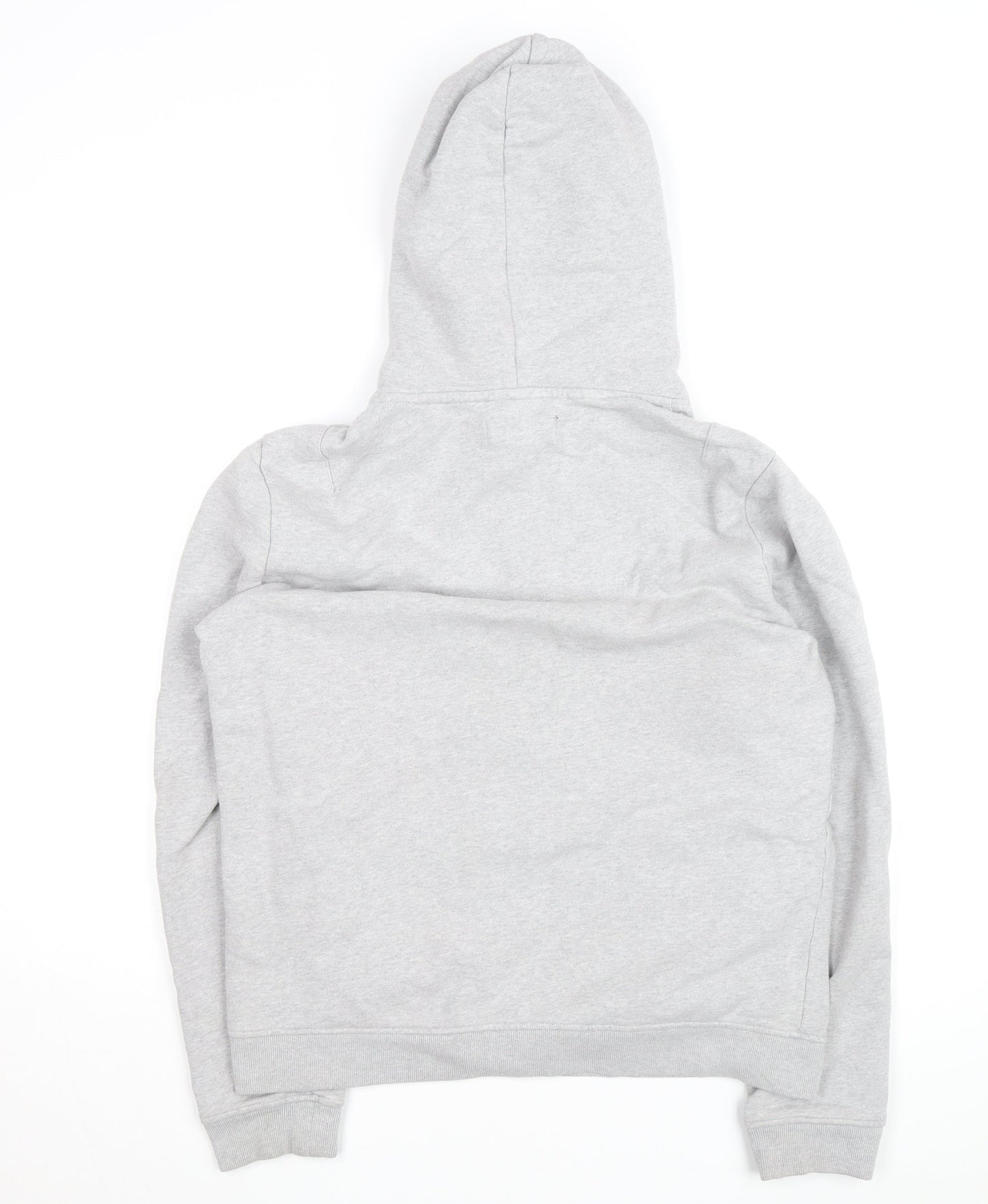 AllSaints Mens Grey Pullover Hoodie Medium Fleece Cotton