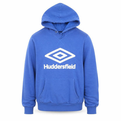 Umbro Men Blue Huddersfield Pullover Hoodie L Graphic Sportswear