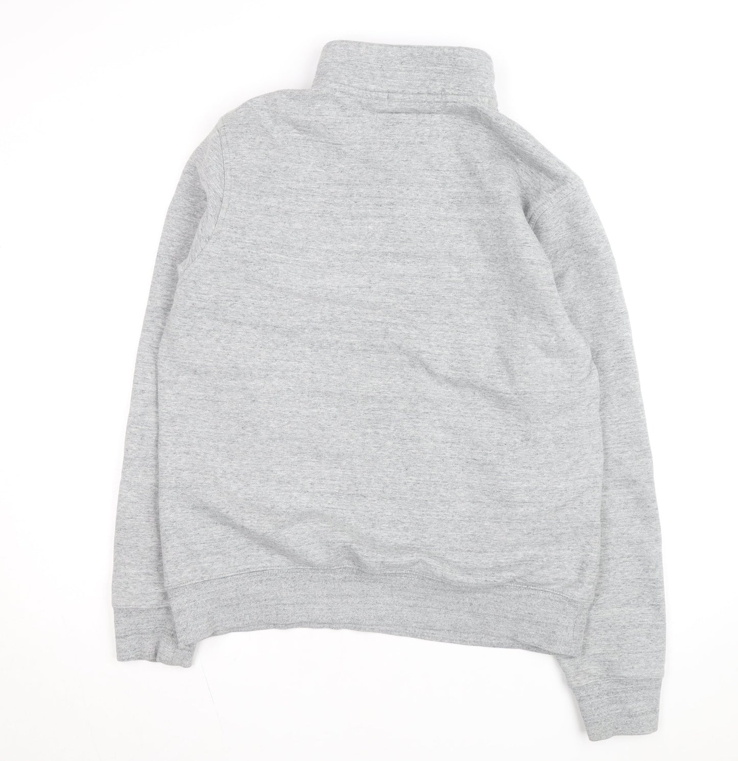 Jack Wills Men's Grey XL Classic Fit Fleece Lined 1/2 Zip Activewear Jacket