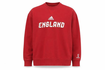 adidas Men’s Red England Graphic Pullover Sweatshirt M