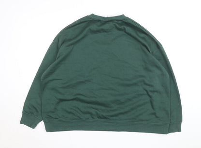 Disney Women Green Mickey Mouse Pullover Sweatshirt 2XL