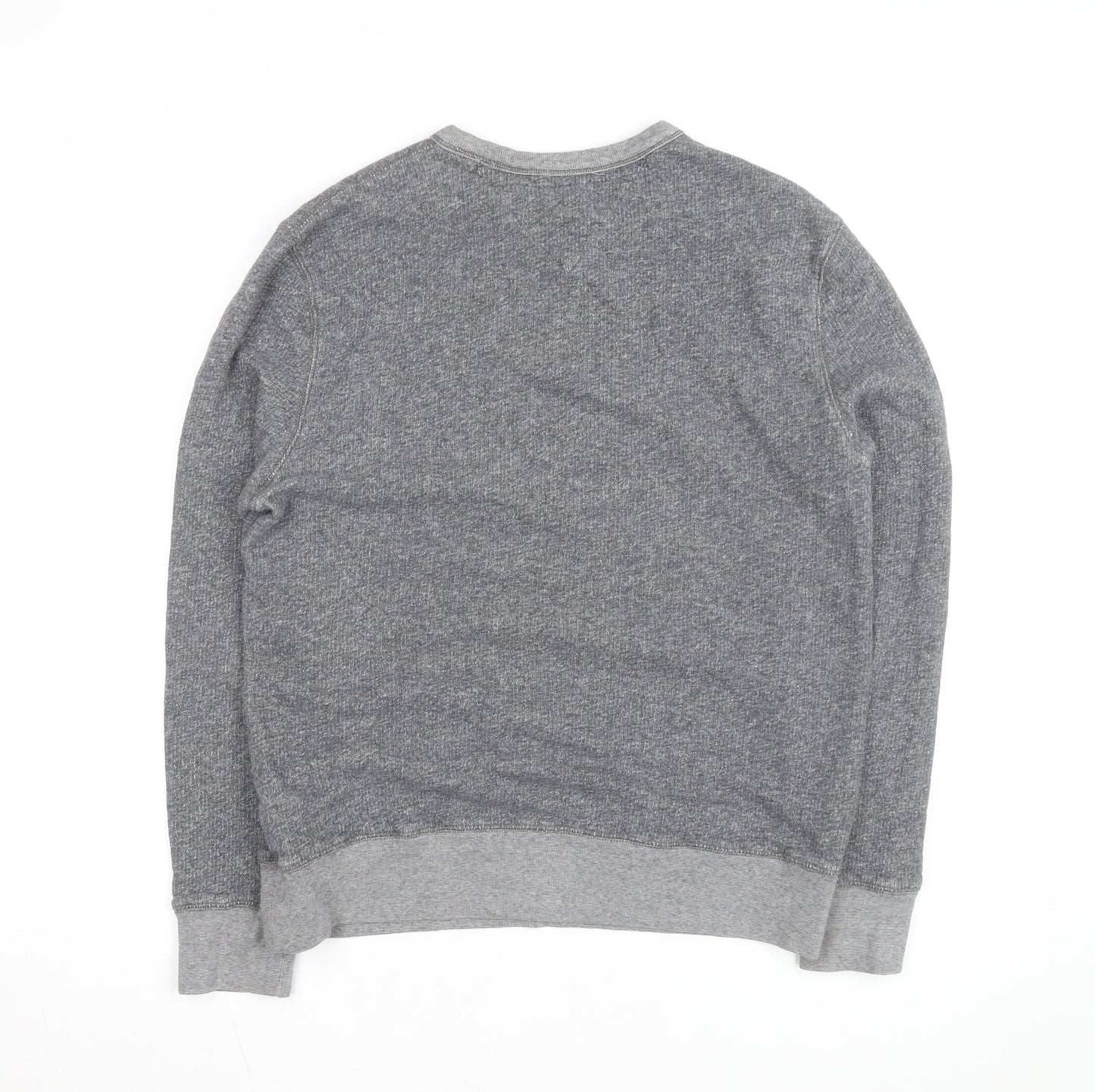Tommy Hilfiger Men's Grey Cotton Crew Neck Pullover Sweatshirt M