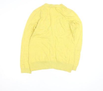 Boden Women’s Yellow V-Neck Long Sleeve Cardigan Size 12