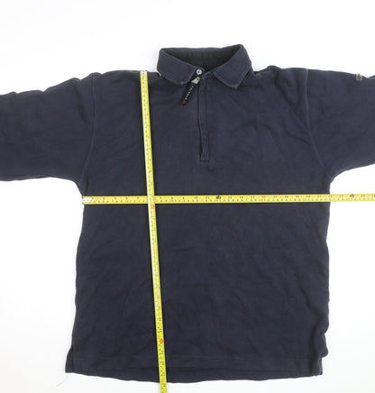 Pringle Men's Blue Cotton Half Zip Basic Jacket Size L