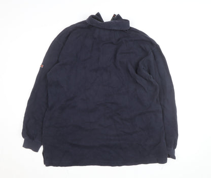 Pringle Men's Blue Cotton Half Zip Basic Jacket Size L