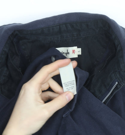 Pringle Men's Blue Cotton Half Zip Basic Jacket Size L